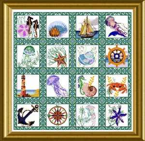CHAT 075 Sea Quilt all white