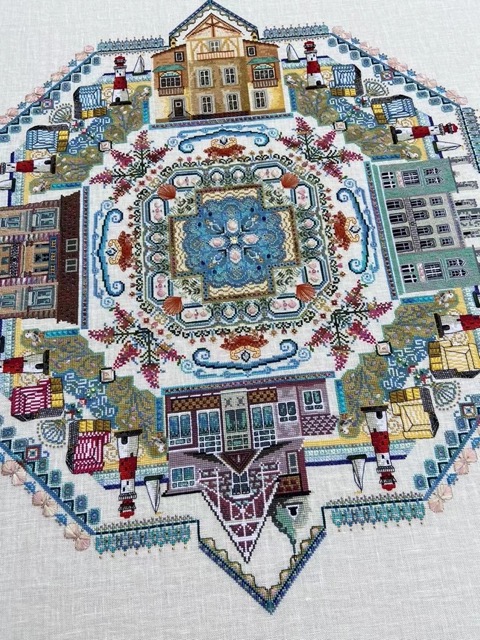 The German Ostsee Mandala, stitched by Pepper Qin