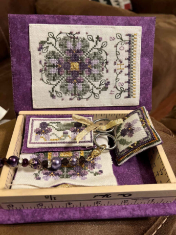 Violet Toys inside box Holly Hughes