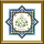 OCF – ONL 091 – Medieval Small  Herb Star 2 – Lady’s Mantle