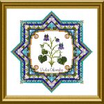 OCF – ONL 125 – Medieval Small  Herb Star 4 – Violet