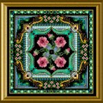 Onl 207 – A Beaded Marie-Antoinette’s Rose Tile