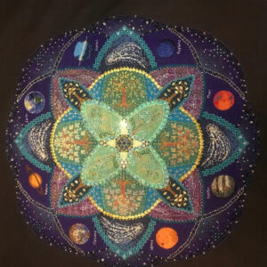 A-Mazing Earth to Universe Caleidoscope, stitched by Jessica Phillips
